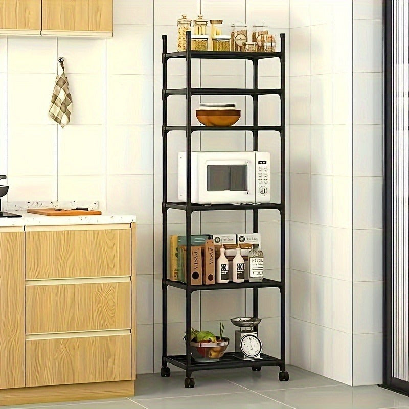 6 Tier Rolling Storage Rack