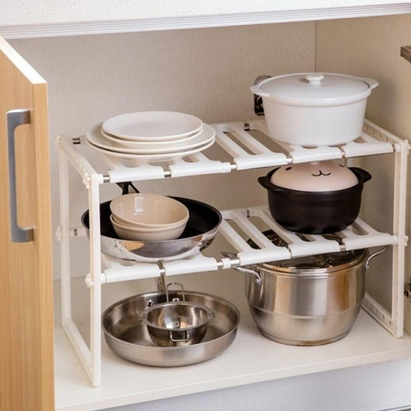 Adjustable Under Sink Shelf