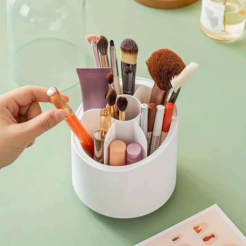 Rotating Makeup Brush Organizer