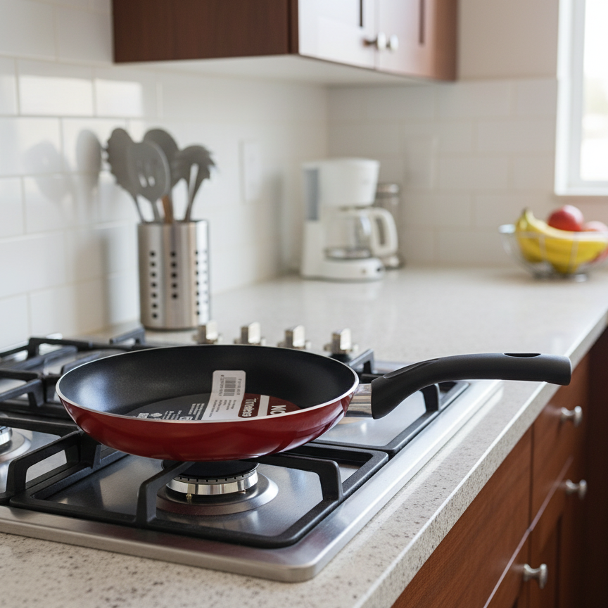 Nouval Red Frying Pan