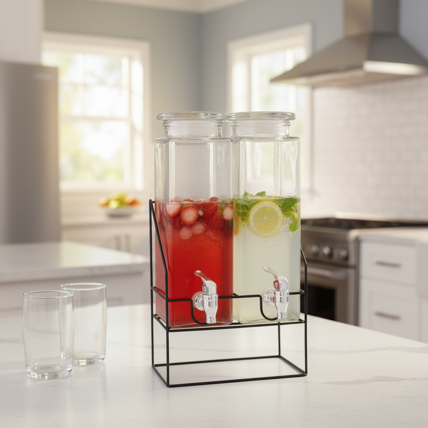 Glass Beverage Dispenser