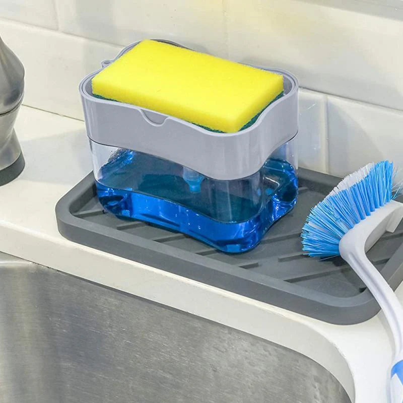 Soap Pump and Sponge Caddy
