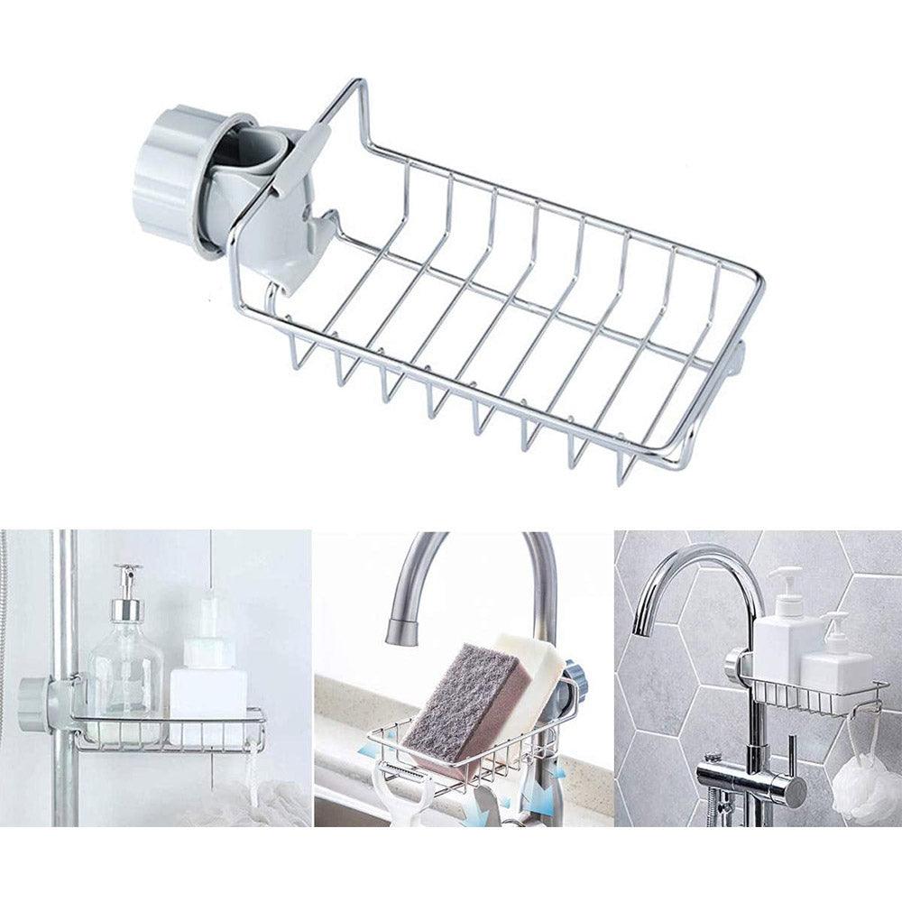 Stainless Steel Faucet Storage Organizer Rack
