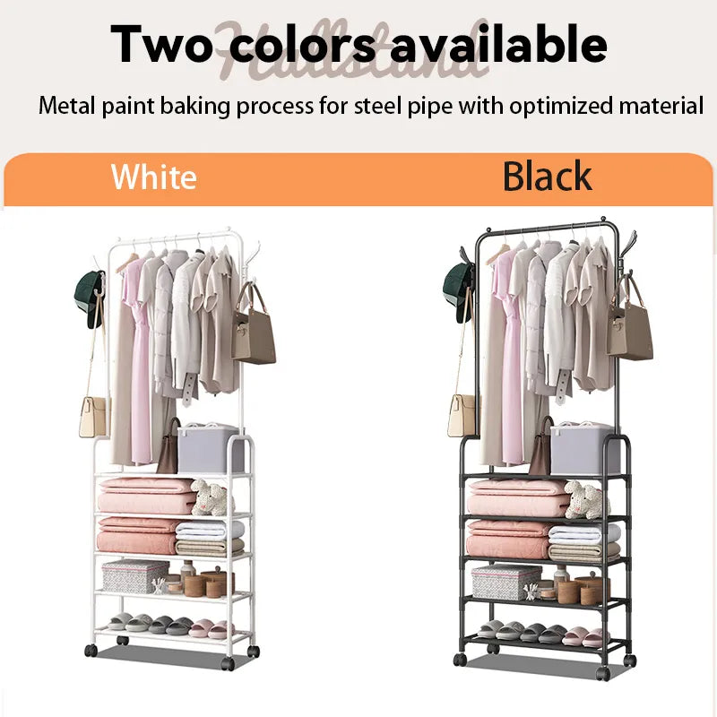 Shoe Rack With Pole Hanger
