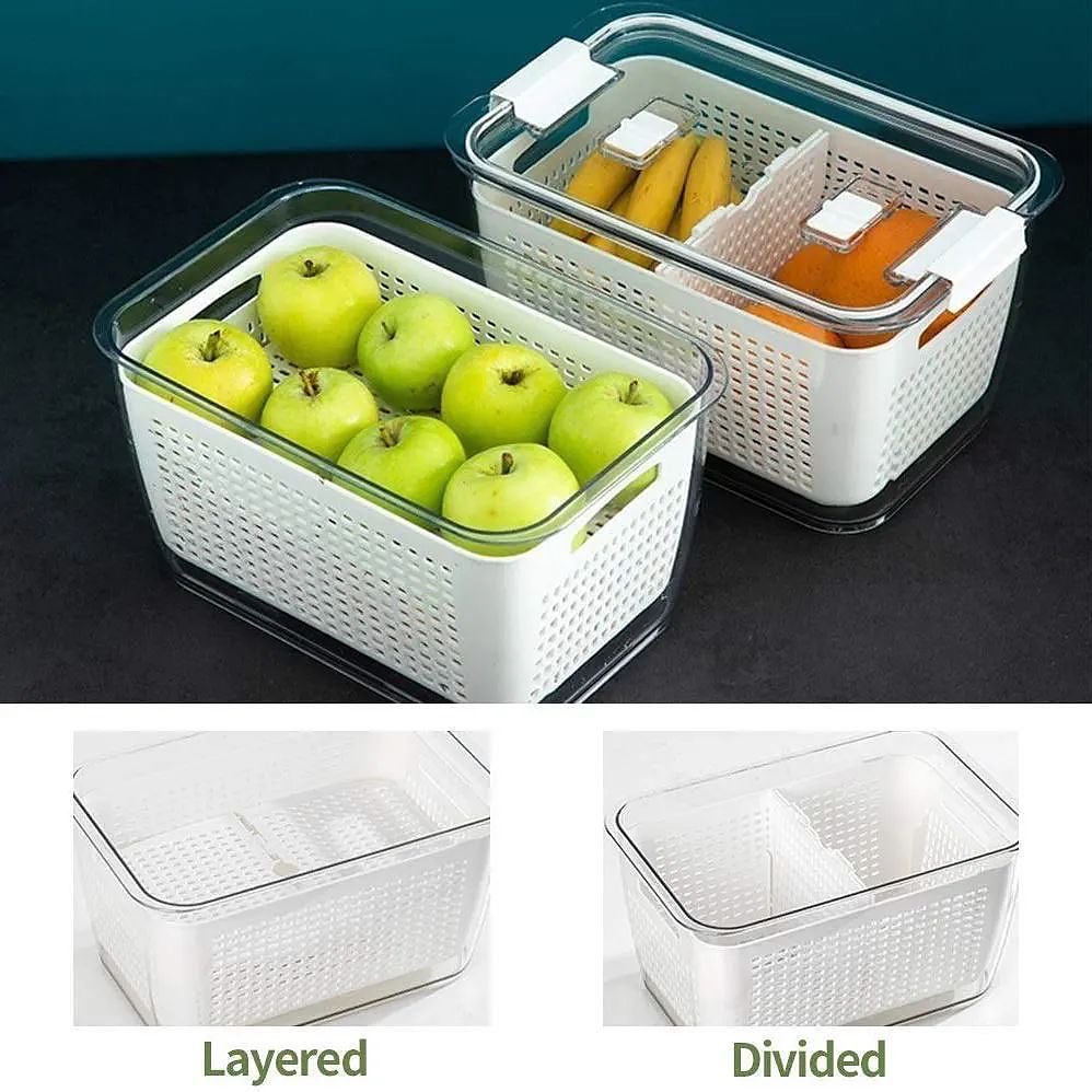 Food Storage Container With Strainer 5.5L