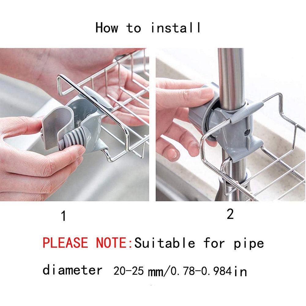 Stainless Steel Faucet Storage Organizer Rack