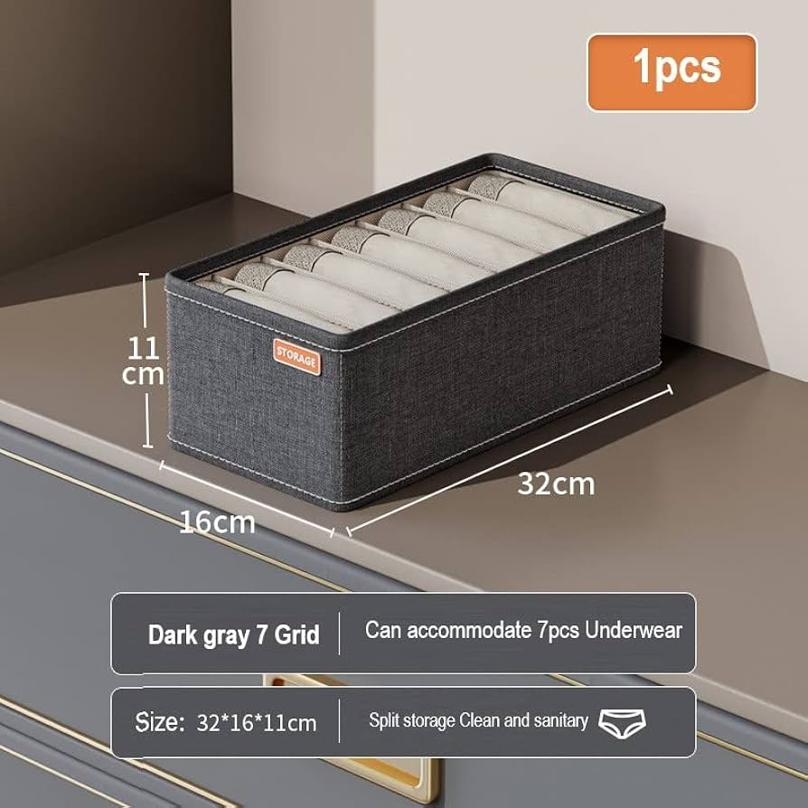 Slim Drawer Organizer (7 Compartments)