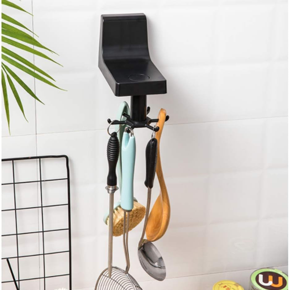 360 Degree Rotating 6 Hooks