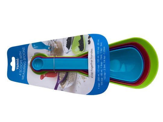 Plastic Measuring Cups (Set of 4)