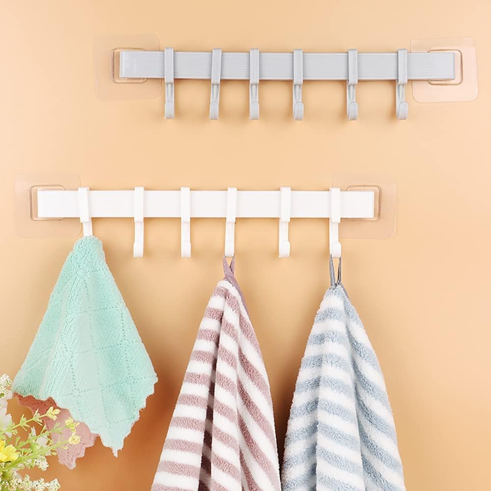 Adhesive 6 Row Hook