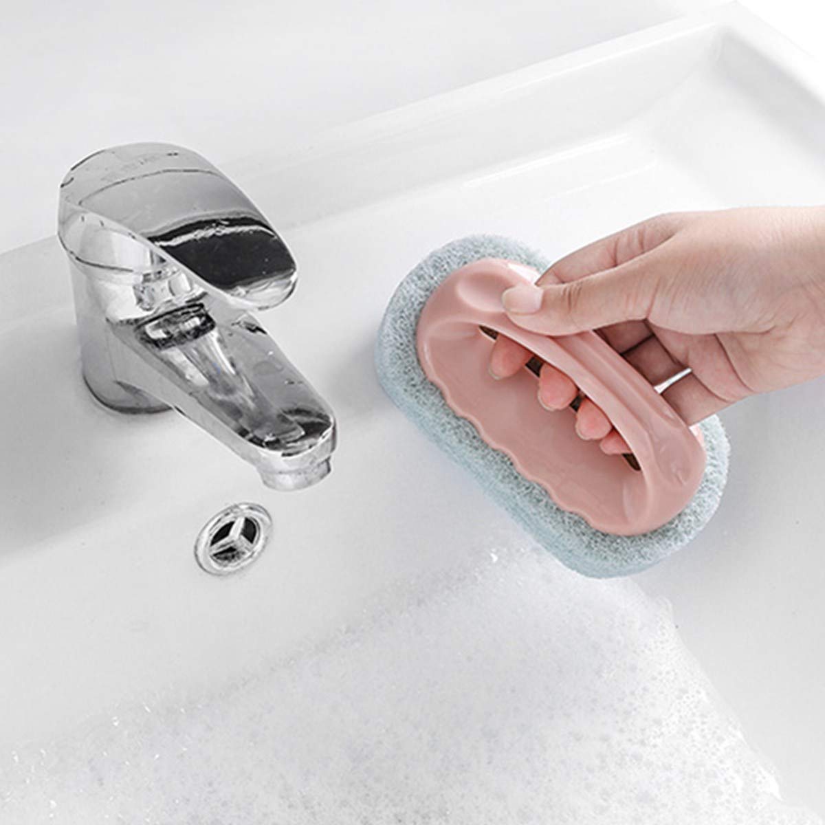 Scourer With Plastic Handle (set of 3)