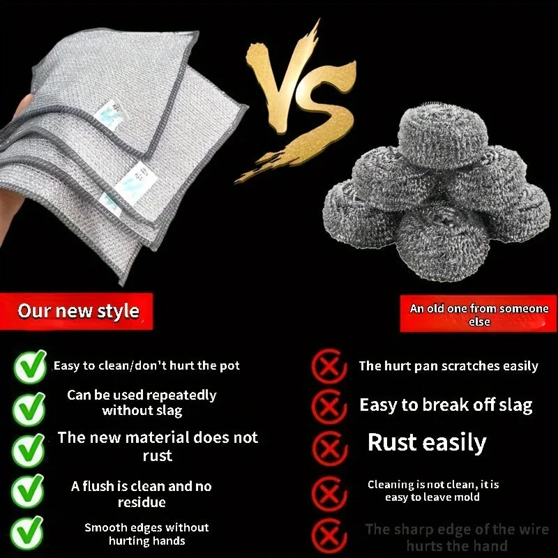 Multipurpose Non-Scratch Wire Dishcloth 10pcs