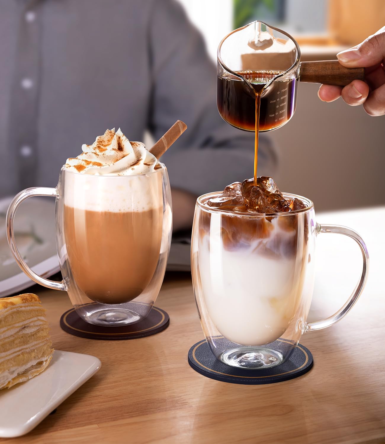 Double Wall Glass Mug