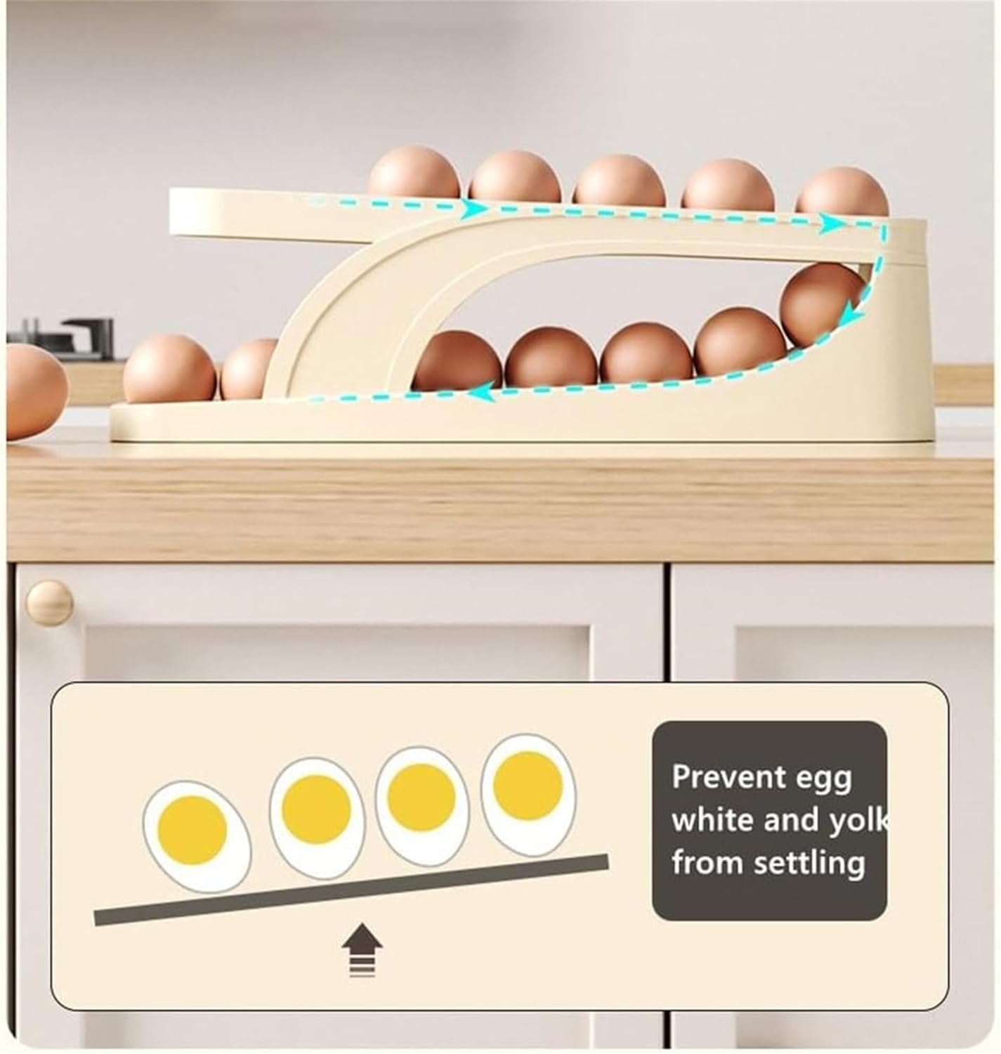 Roll-Down Egg Rack