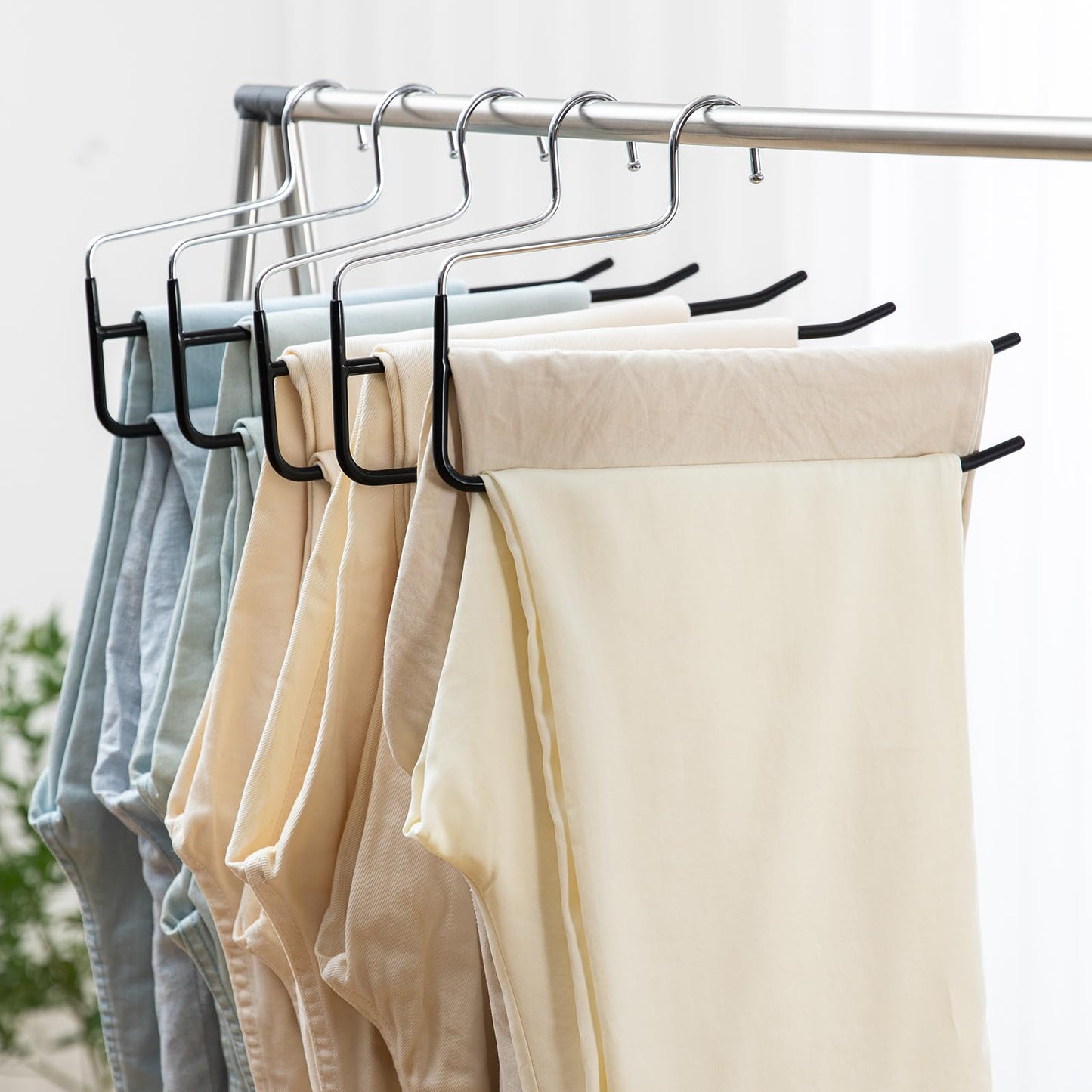 anti-slip trousers hangers (set of 2)