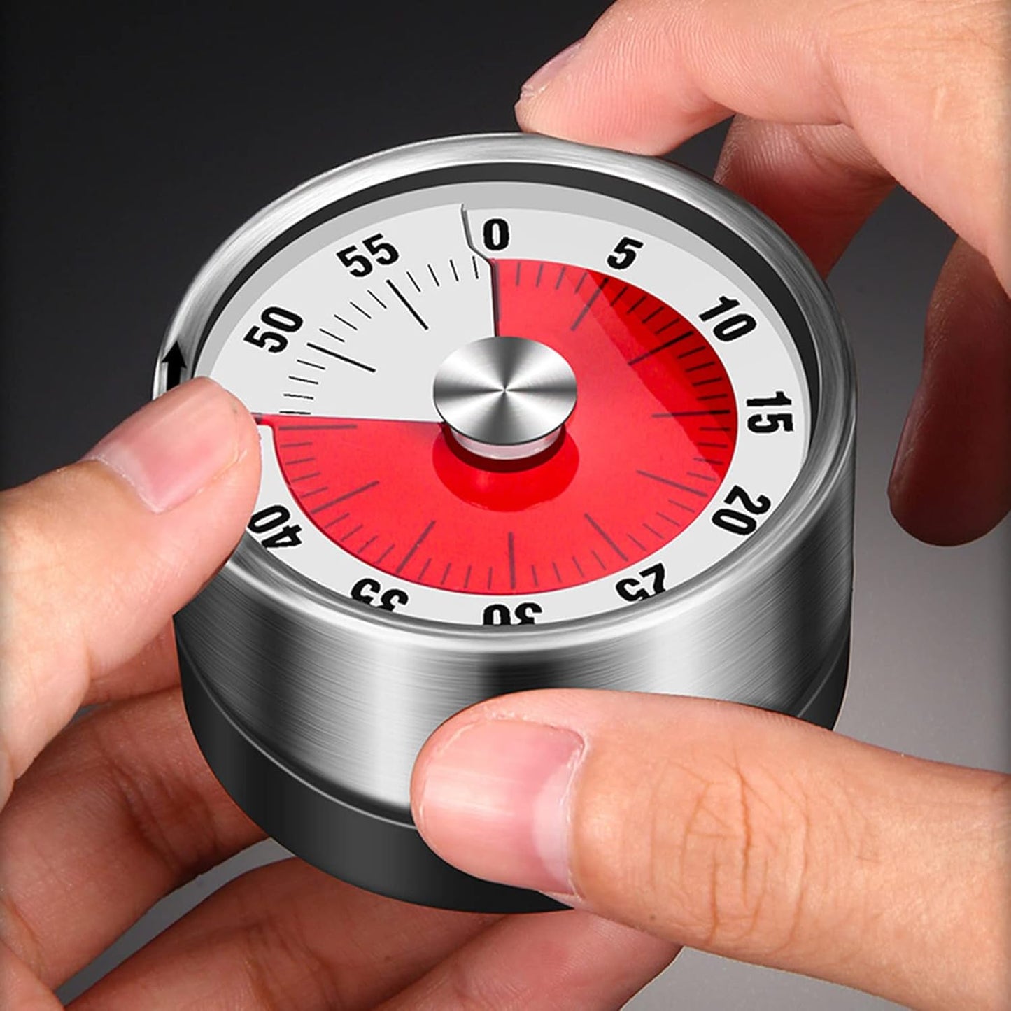 Round Kitchen Timer with Magnet