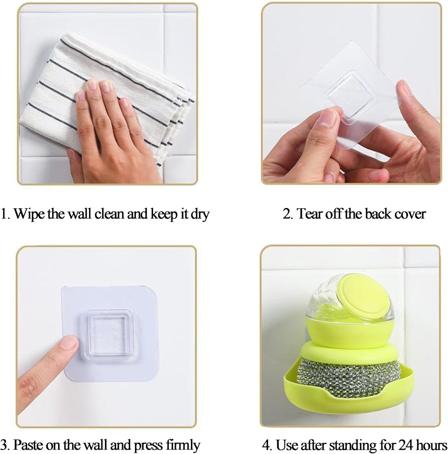 Dish Scrub with Soap Dispenser