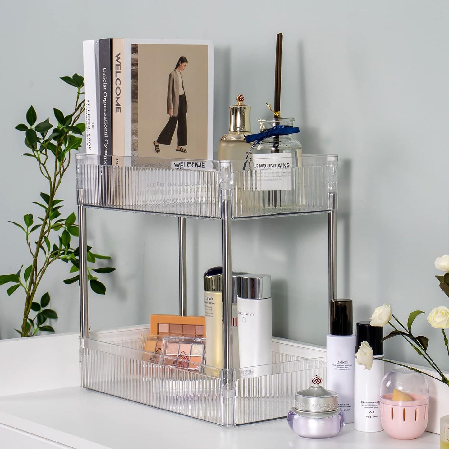 2 Tier Plexiglass Stand
