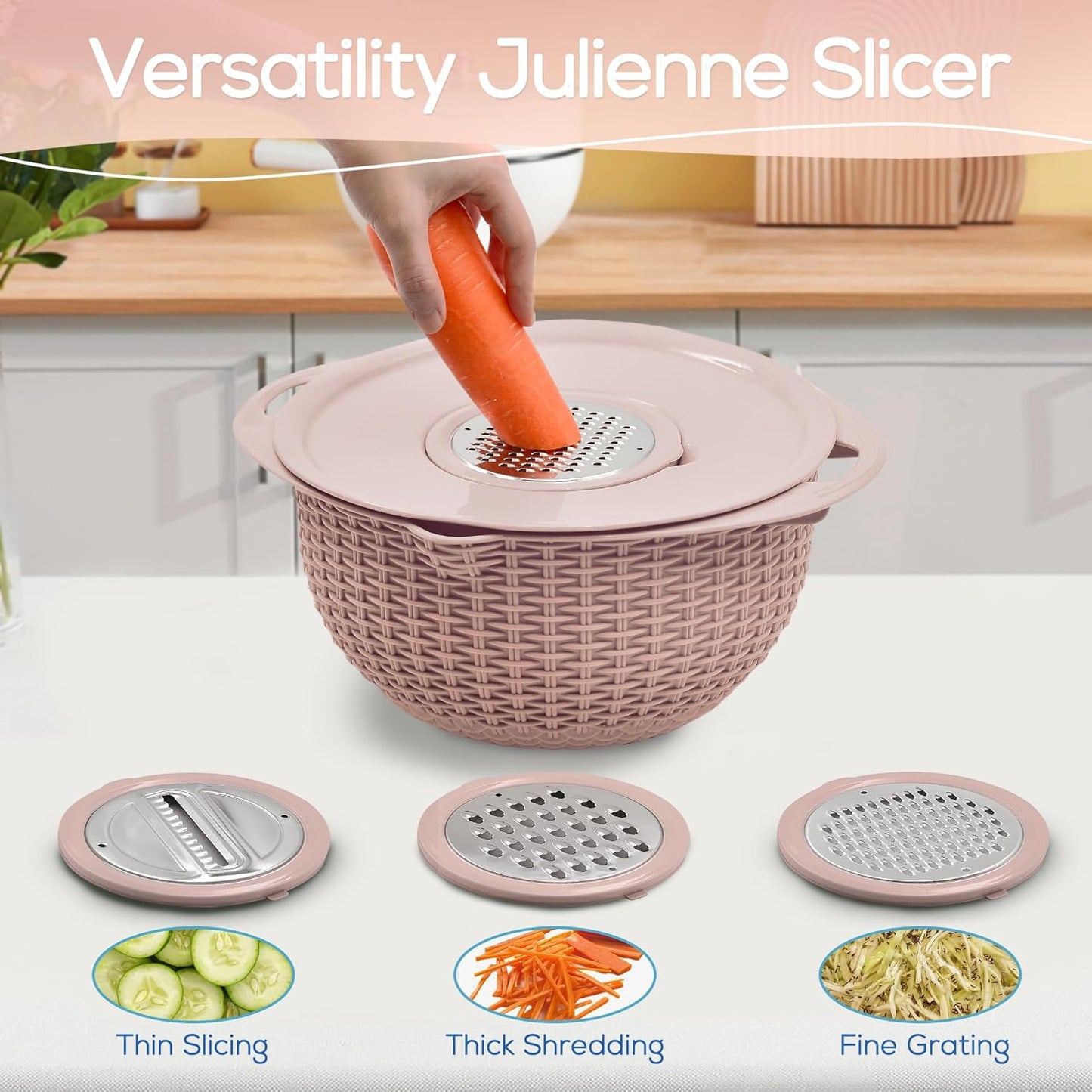 4 in 1 Colander with Mixing Bowl Set