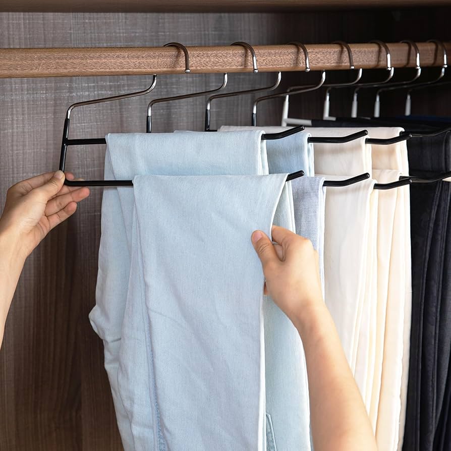 anti-slip trousers hangers (set of 2)