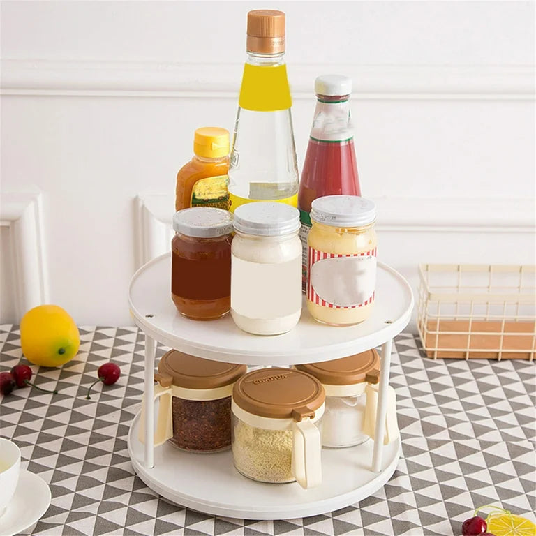 2 Tier Rotating Tray