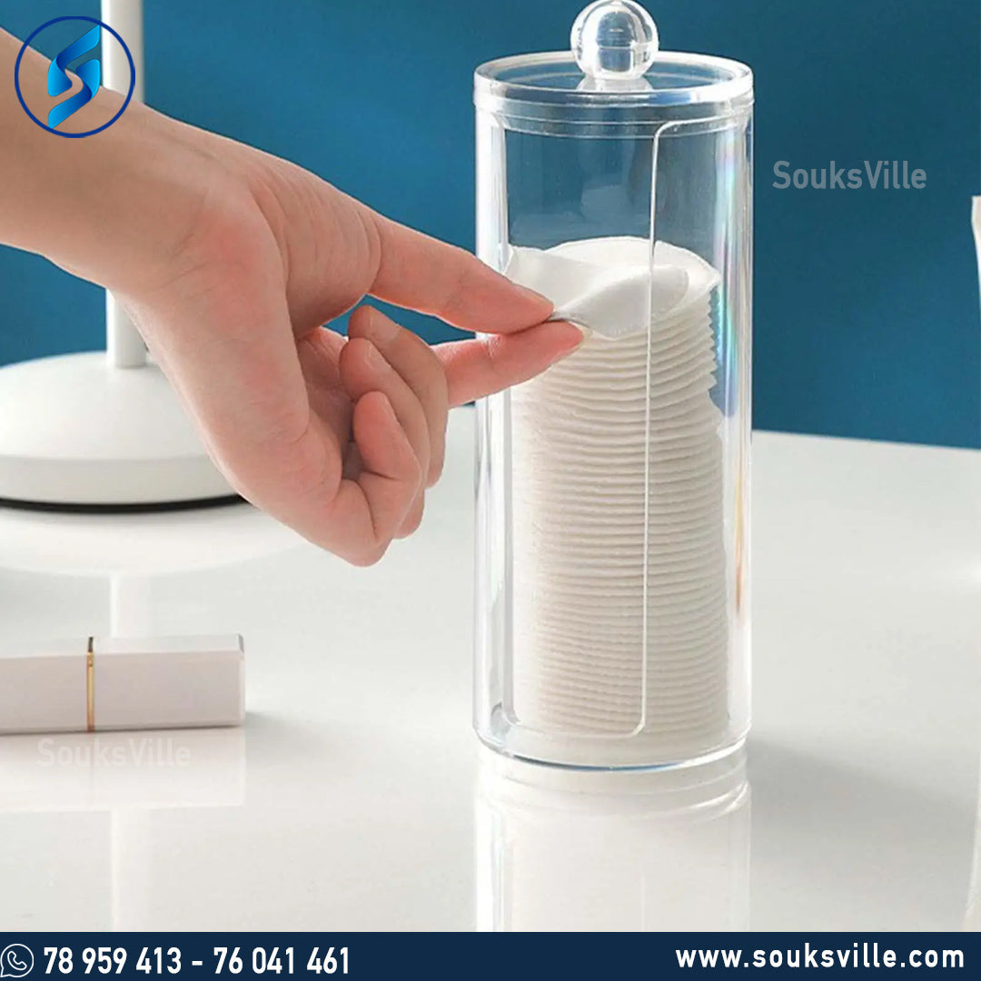 Acrylic Cotton Pad Organizer
