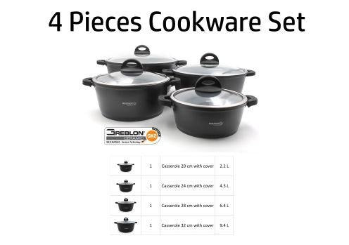Dosthoff 4 pieces Cookware Cassrole Set