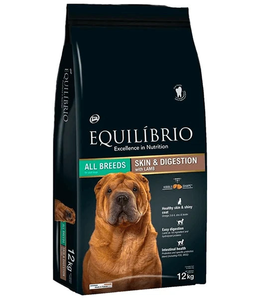 EQ DOG SKIN & DIGESTION LAMB