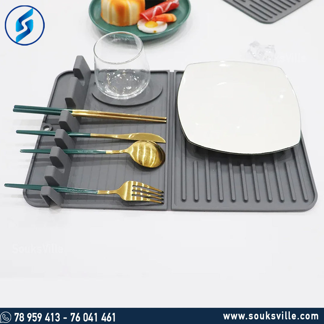 Expandable Silicone Utensil Rest