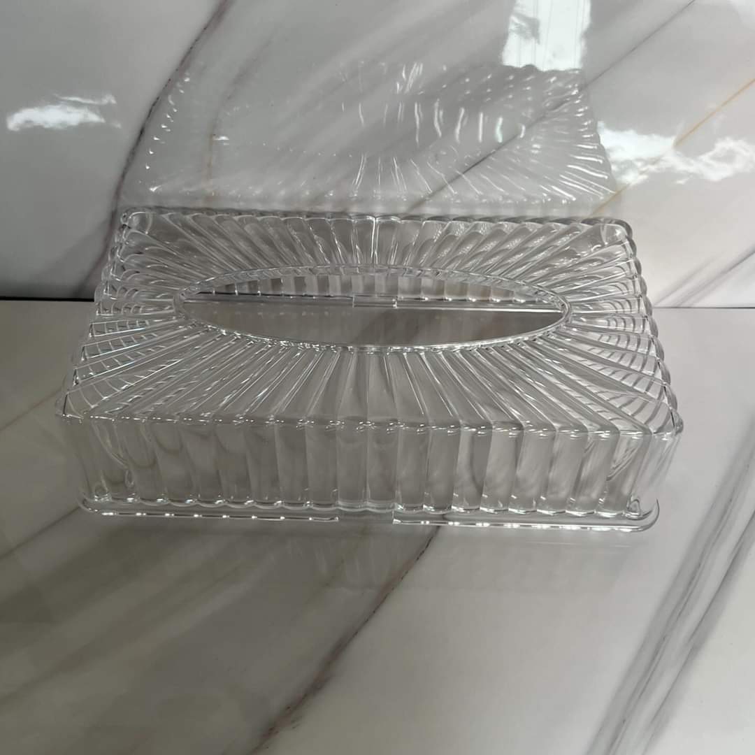 Stripes Acrylic Tissue Box