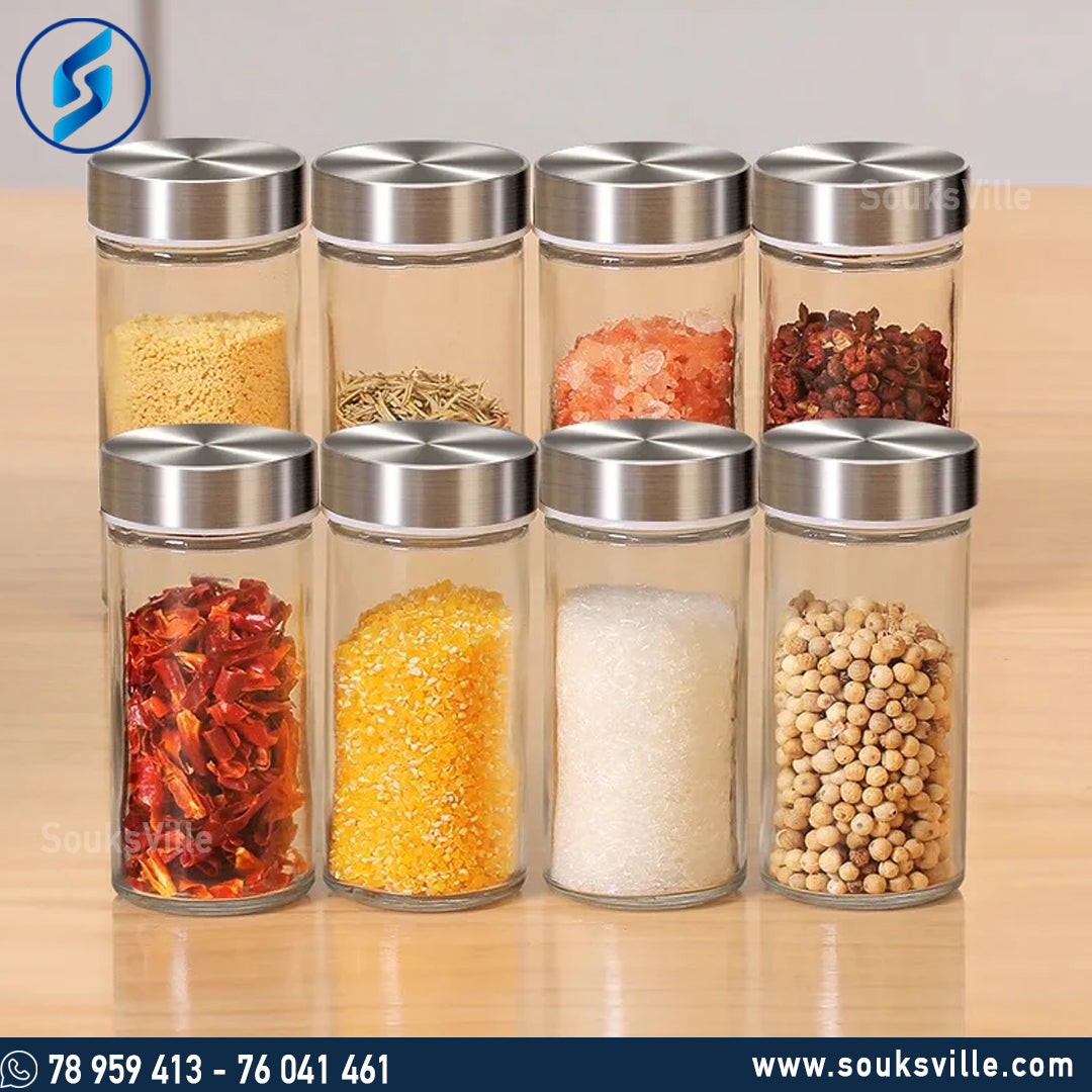 Glass Spice Jar