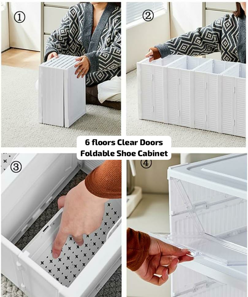 Foldable Shoe cabinet 6 Layers