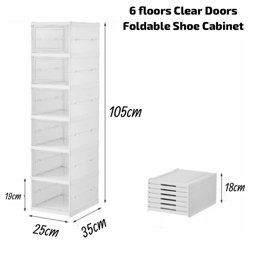 Foldable Shoe cabinet 6 Layers