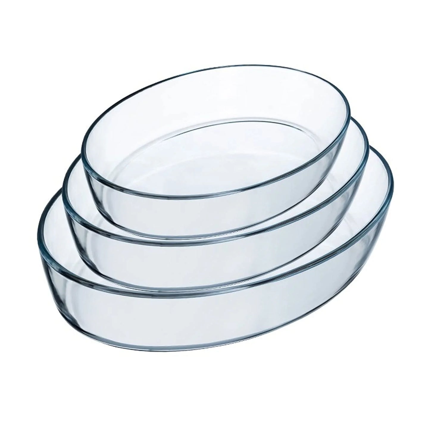 Oval Glass Oven Dish ( 3 Pcs)