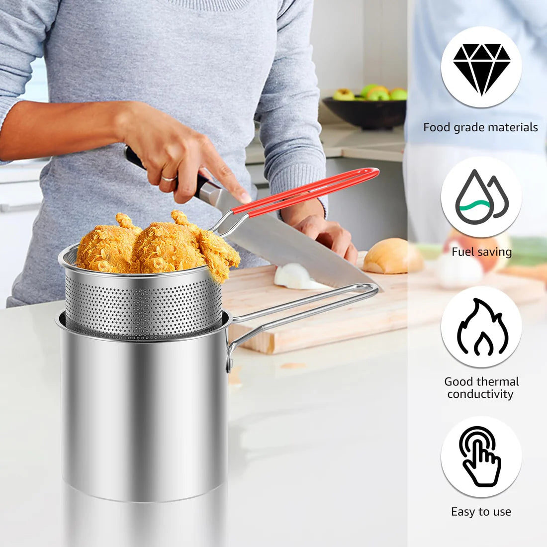Frying Basket & Pot