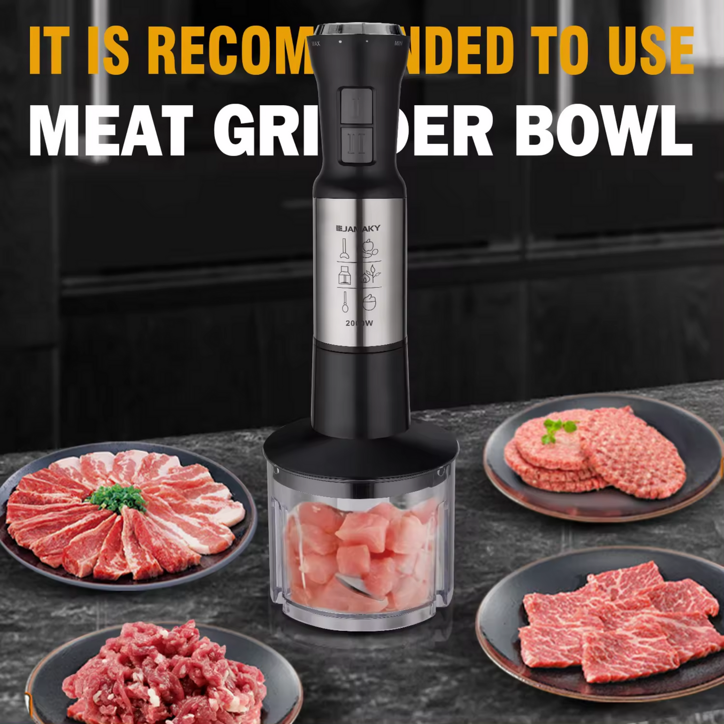 JAMAKY 4-in-1 Hand Blender JMK3006A