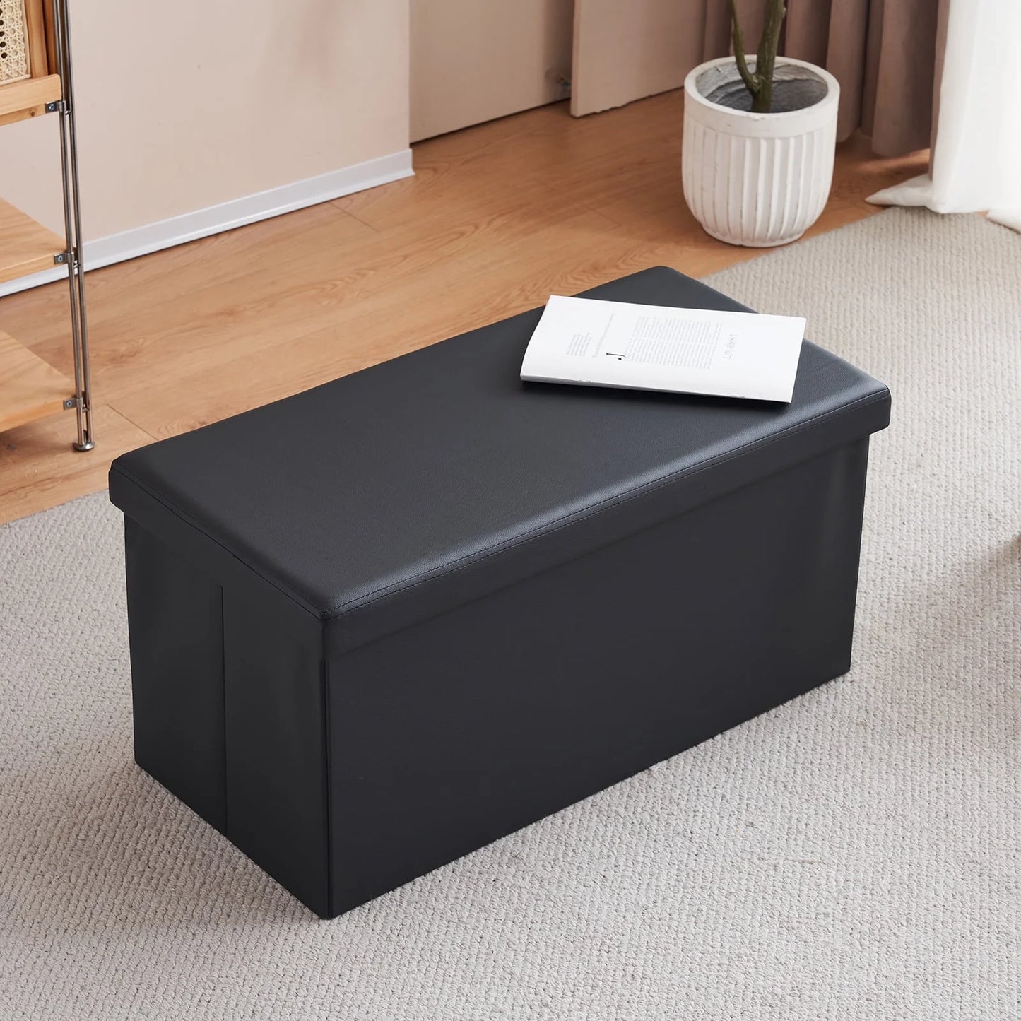 Rectangular Ottoman Folding Storage Box