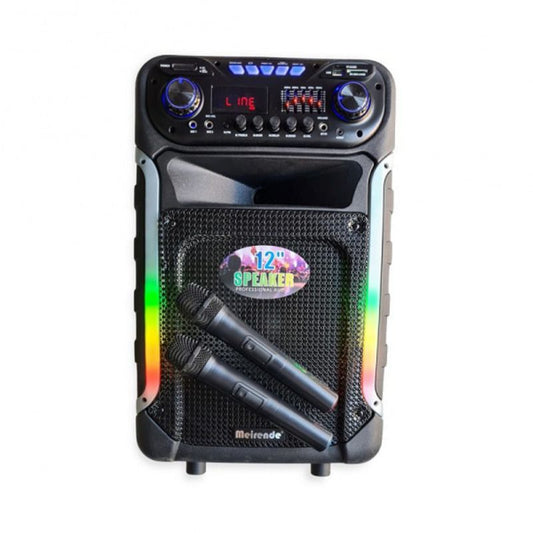 Meirende MR-201 Portable Speaker 12″ with 2 Wireless Microphones