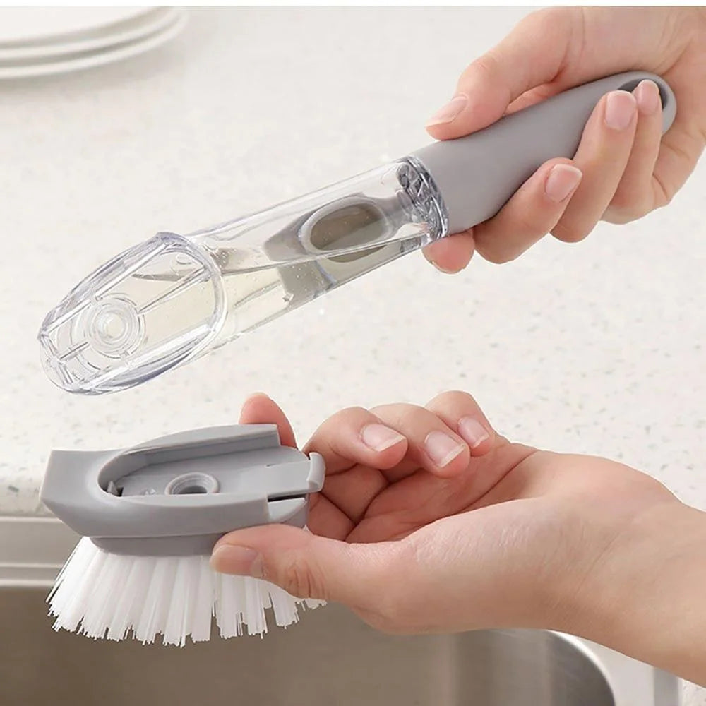 Brush with Soap Dispenser