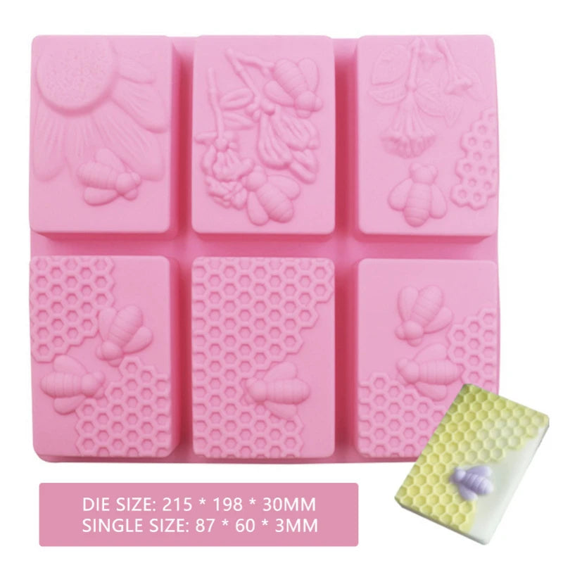 Bee Honeycomb Soap Mold