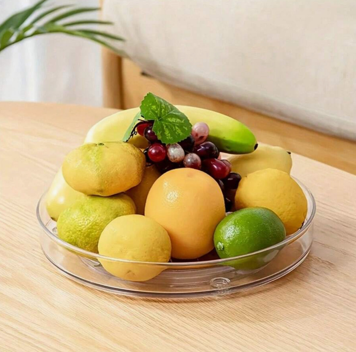 Transparent Rotating Tray low edge