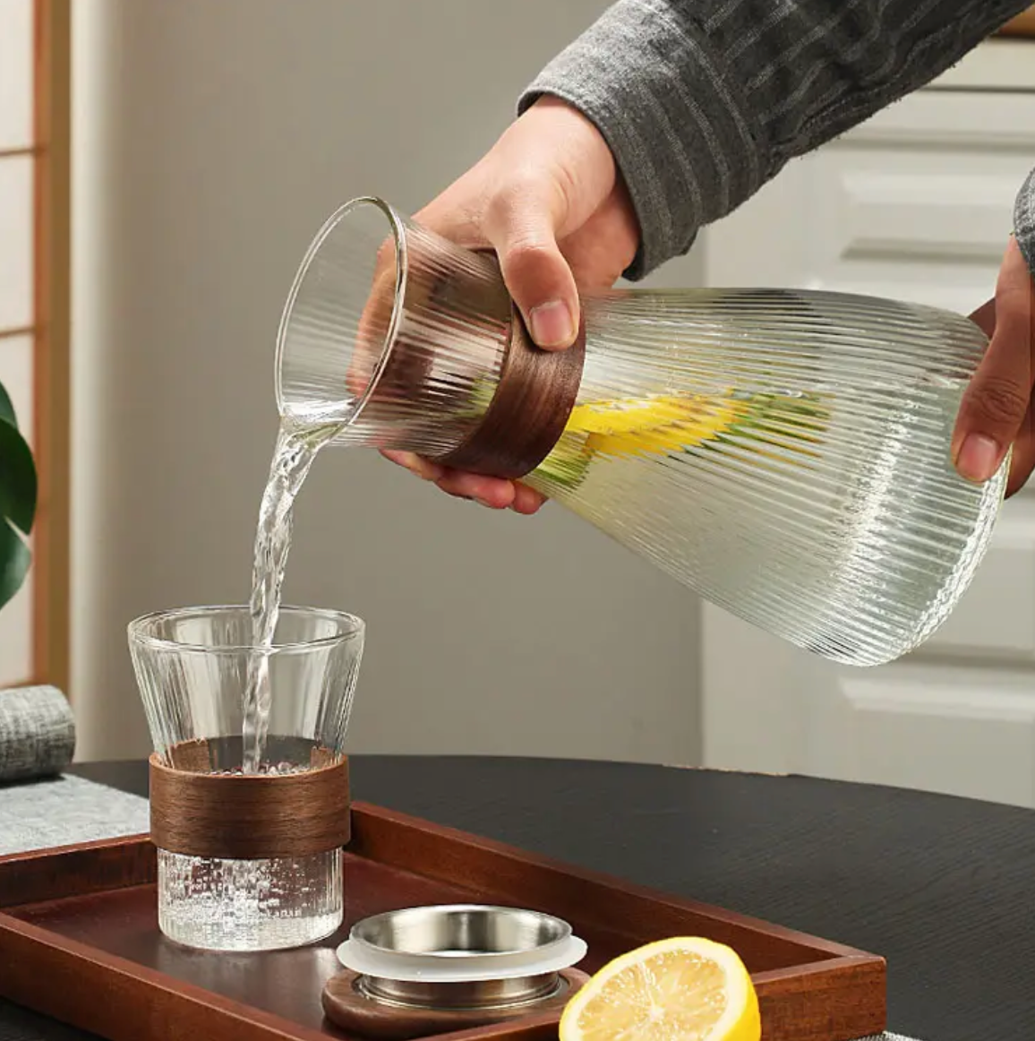 Glass Pitcher Set