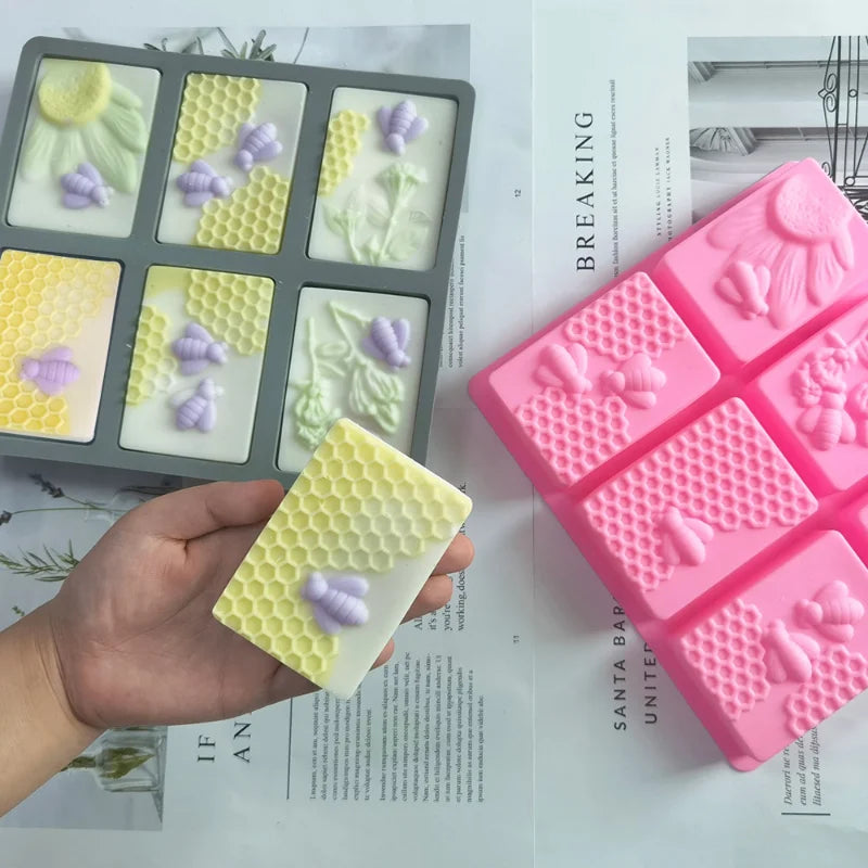 Bee Honeycomb Soap Mold