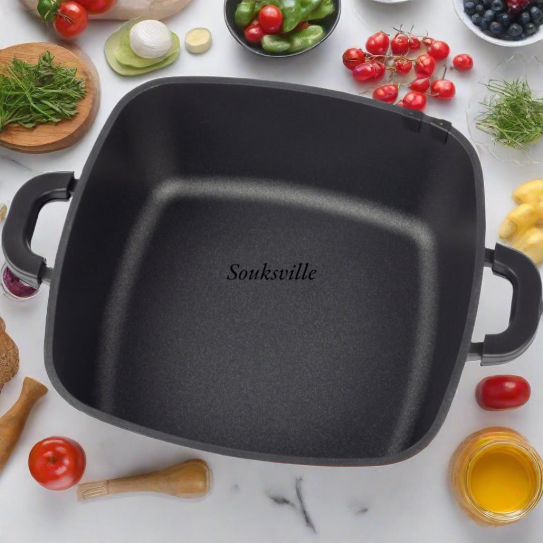 Venus Fryer Pot With Lid & Basket (28x28cm)