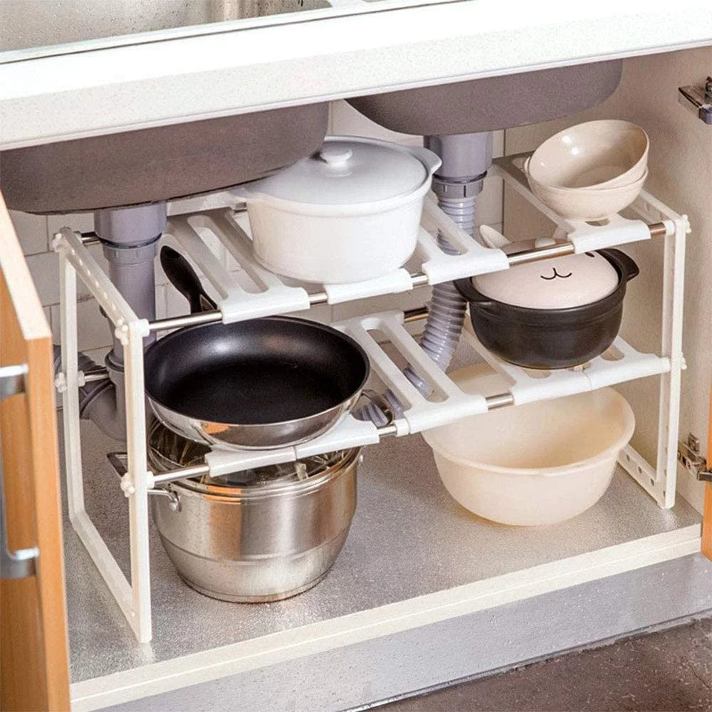 Adjustable Under Sink Shelf