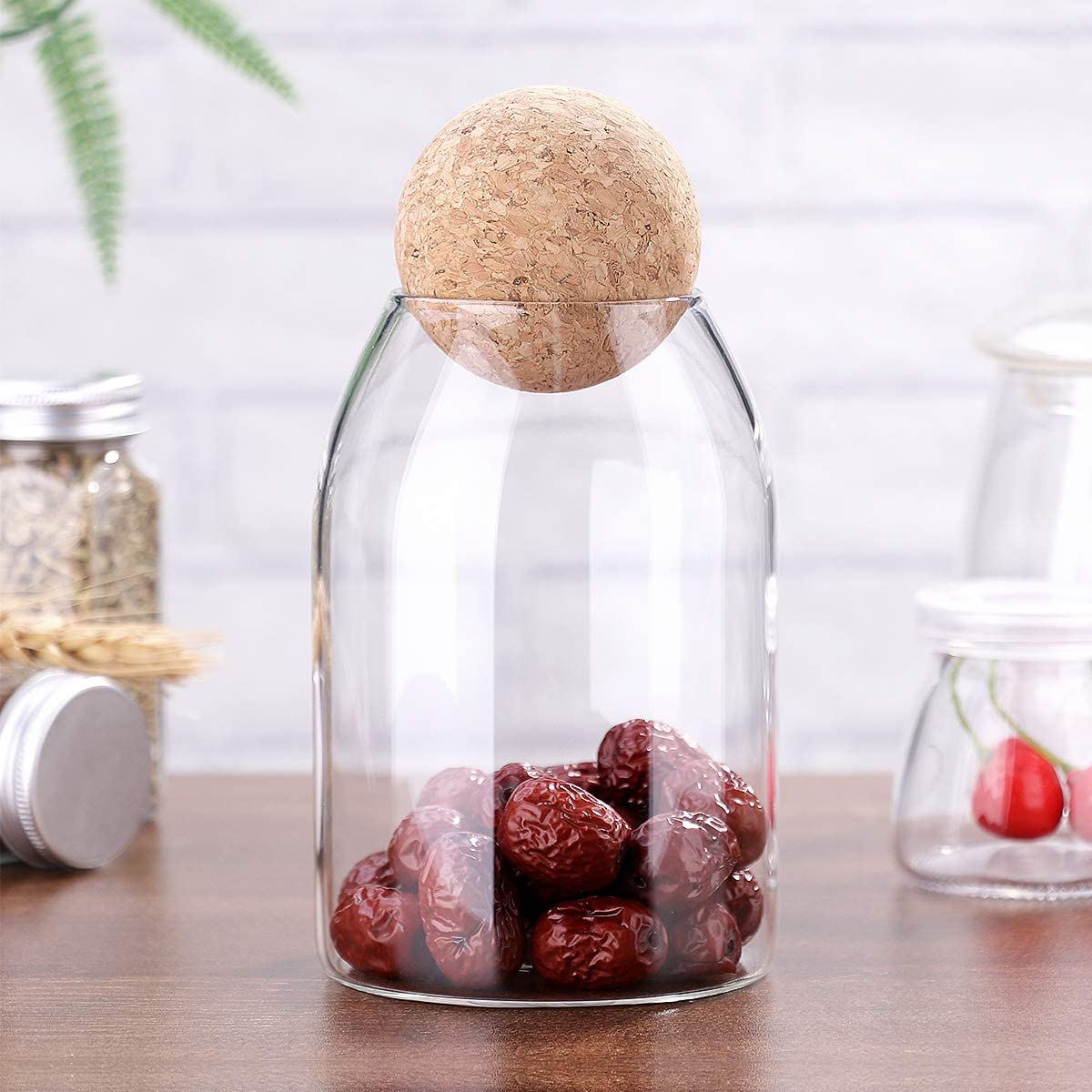 Glass Jar With Cork Lid
