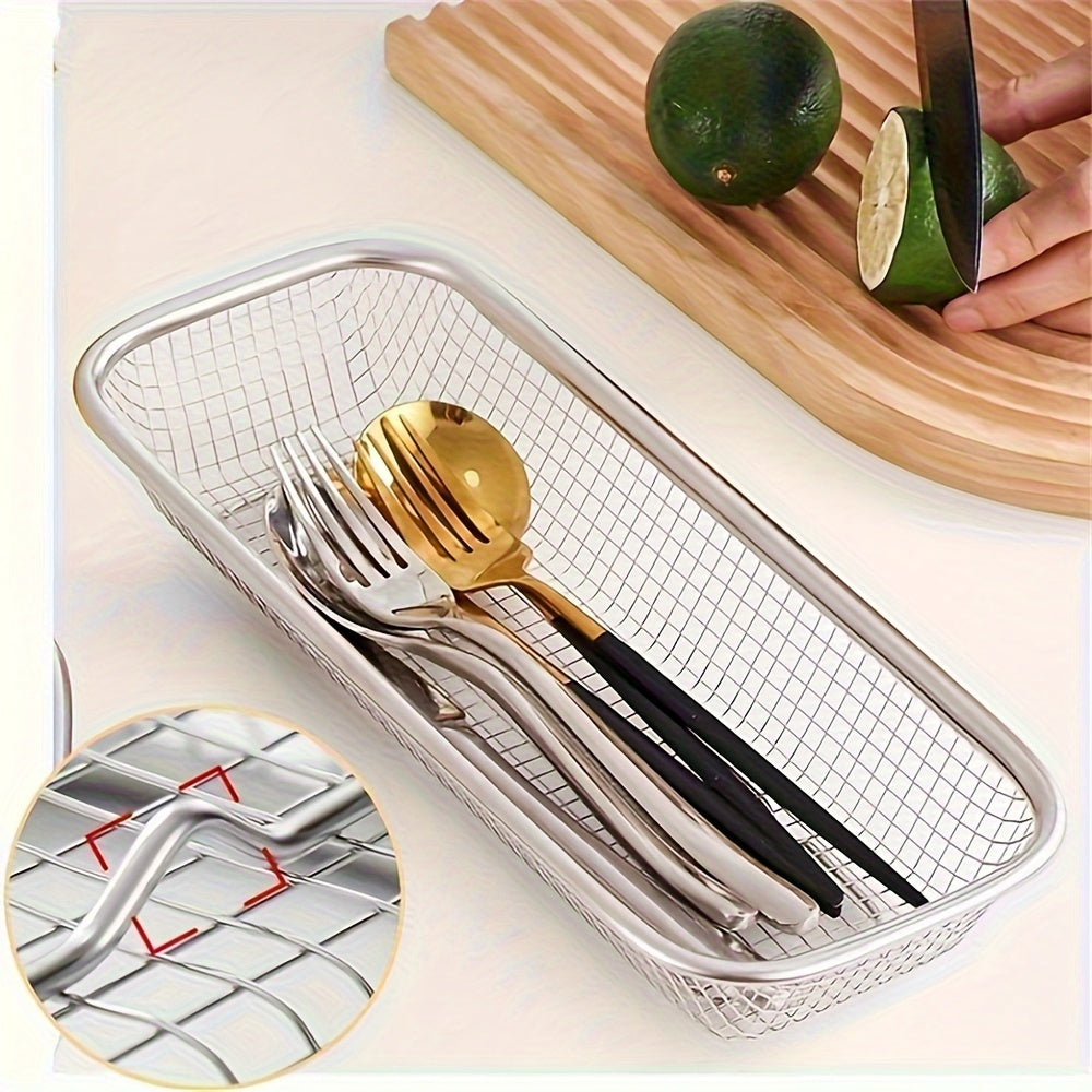 Rectangular Stainless Steel Basket