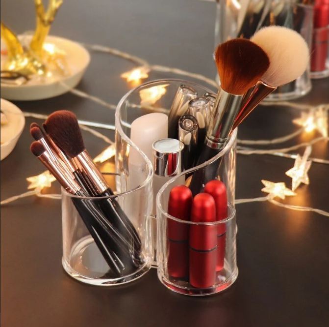 Clear Makeup Brush Holder