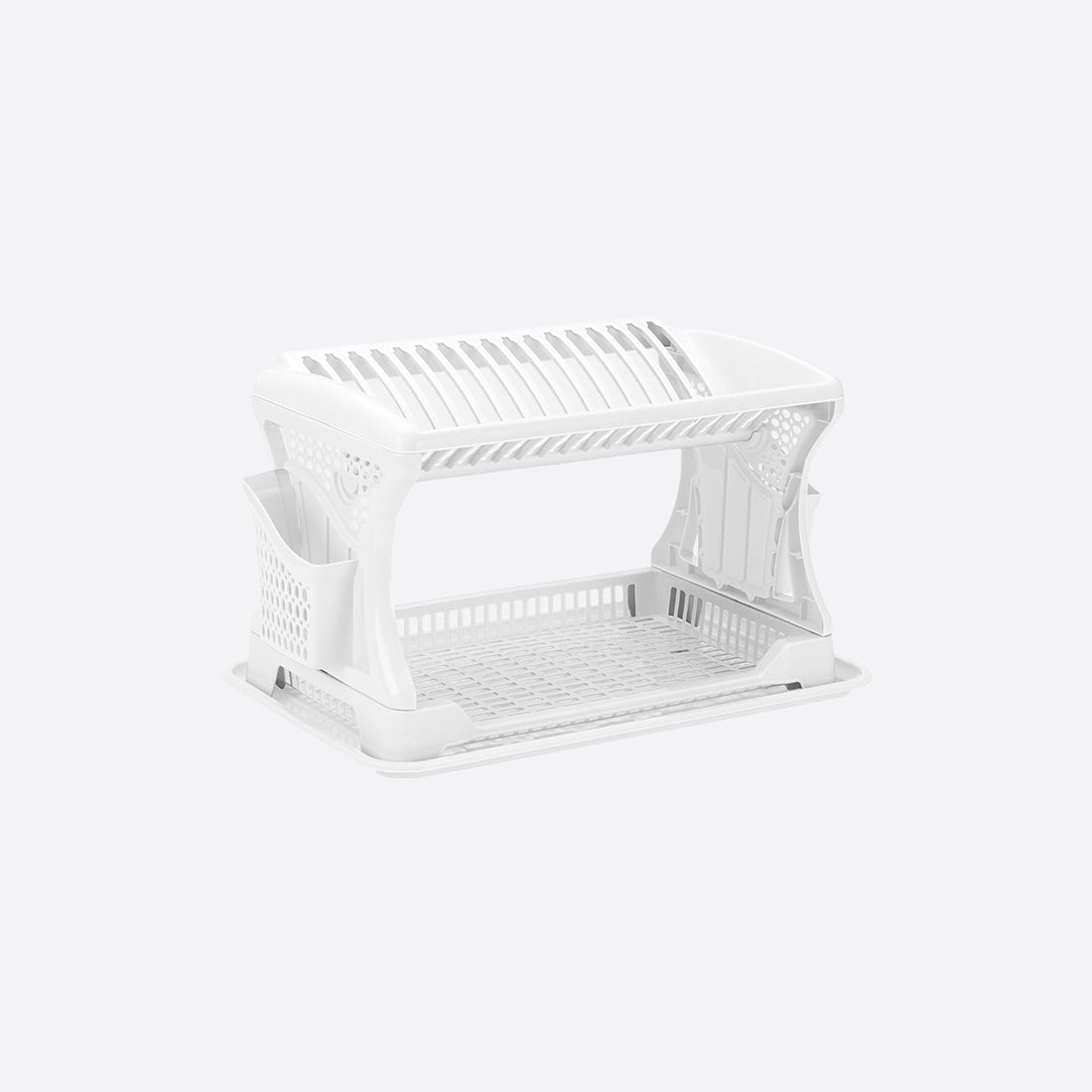 Two Layers Plastic Dish Drainer