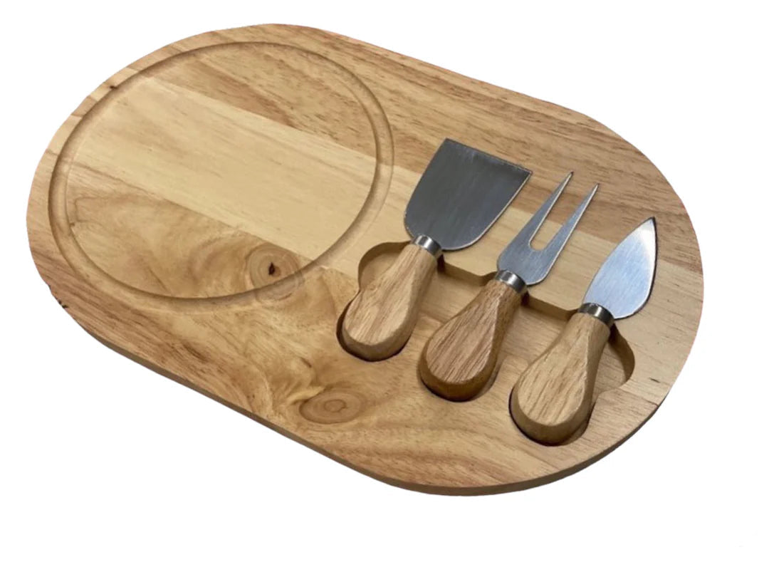 3 pcs Cheese Serving Utensils with Board